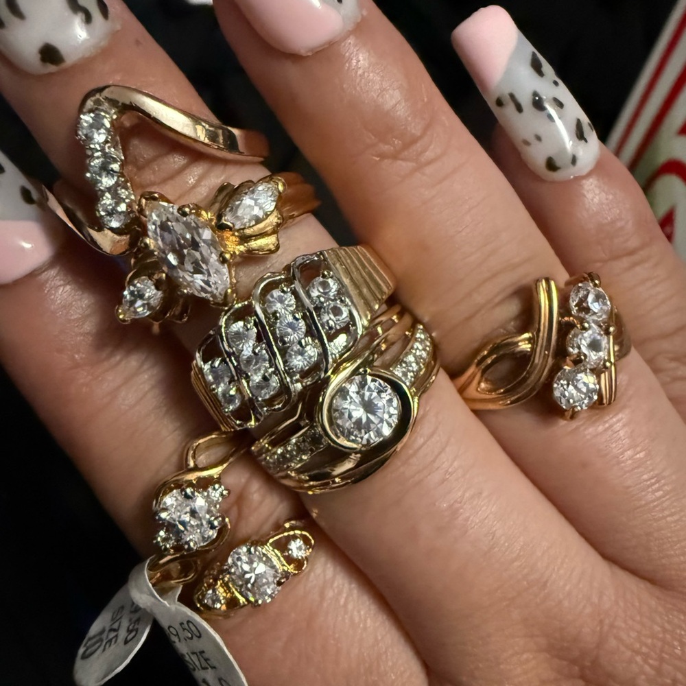 Vintage dead stock rings